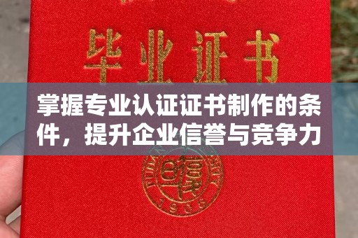 白云掌握专业认证证书制作的条件，提升企业信誉与竞争力